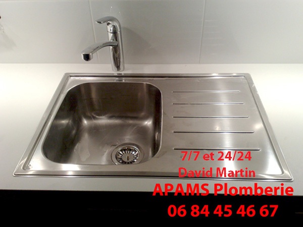 Remplacement évier Lentilly, robinet d'évier Lentilly 69210, débouchage évacuation d'évier bouché
