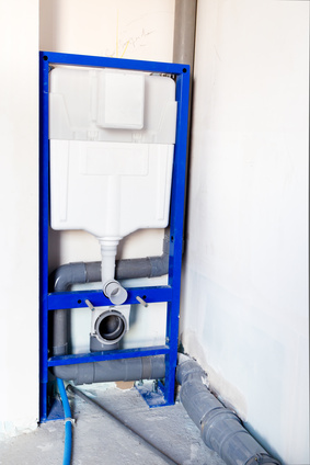 Wc suspendu lave main installation plombier Lentilly